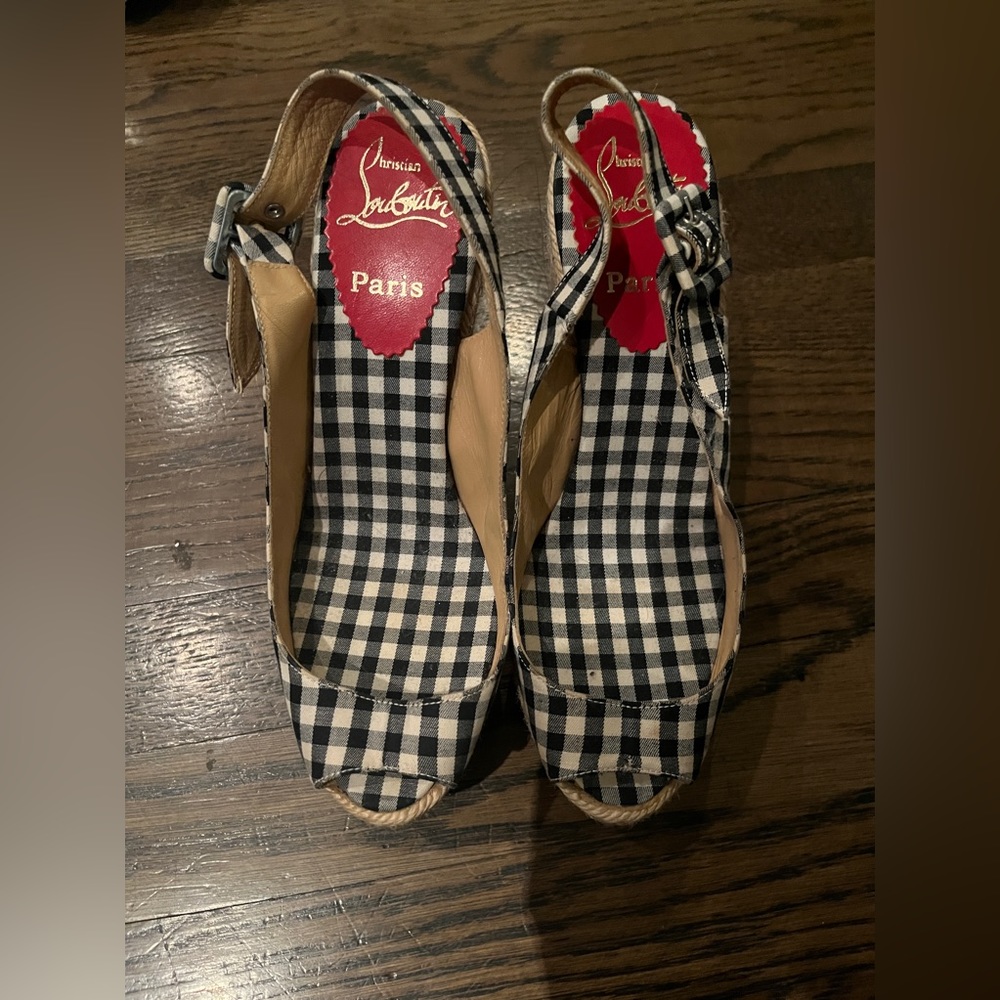 Christian Louboutin wedge heel size 36